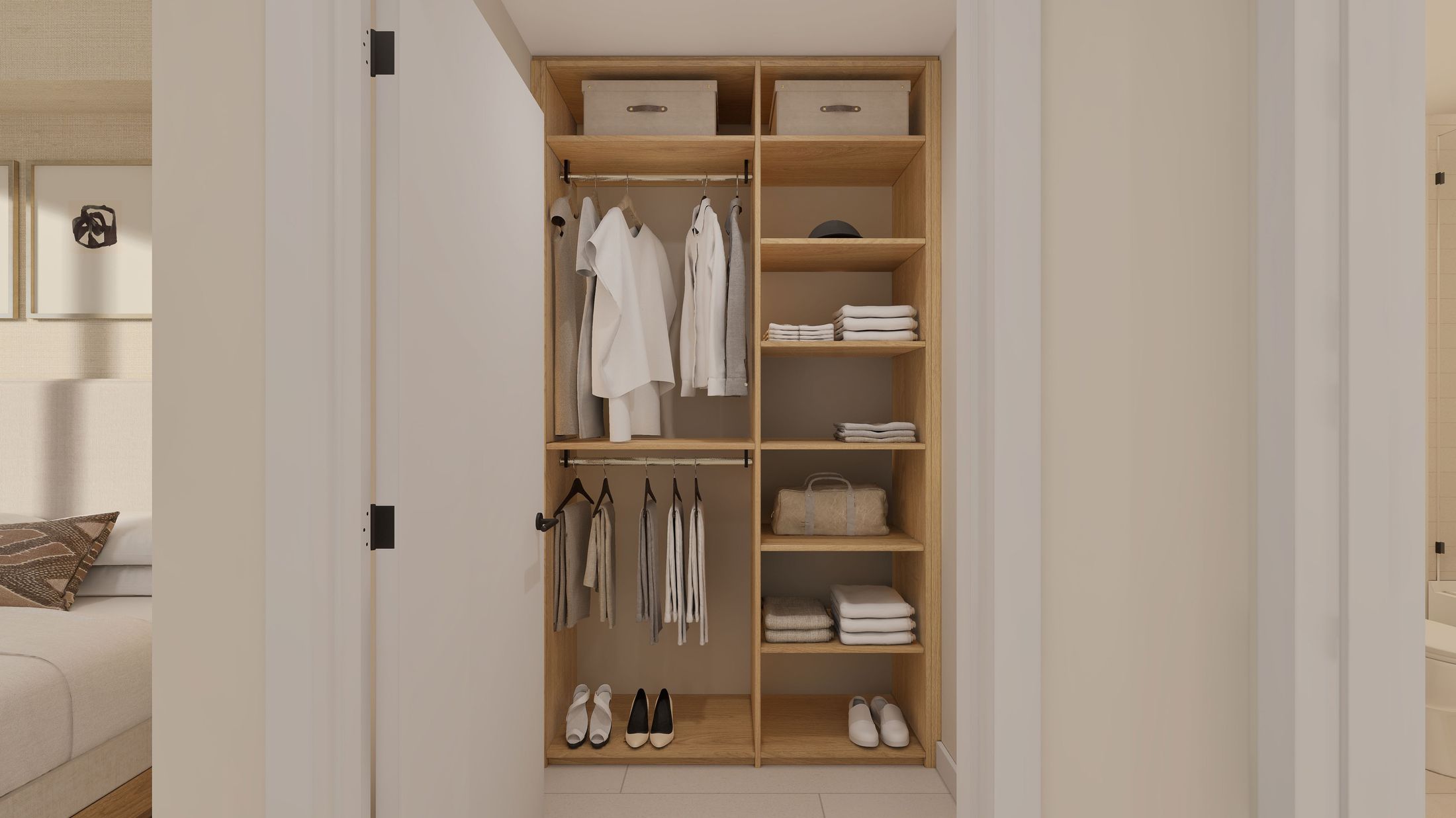 Closet de una residencia en Cassia