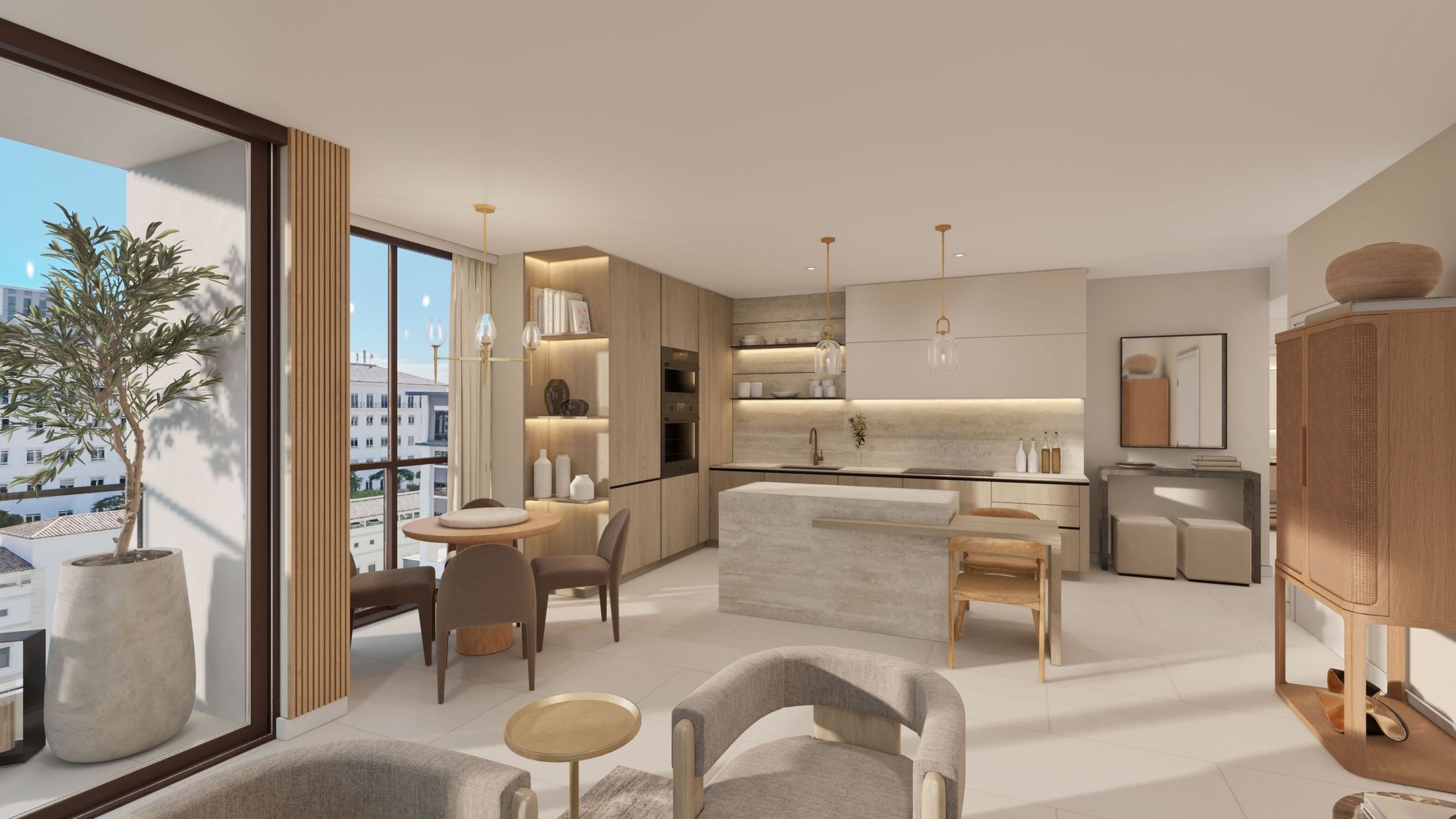 Cocina de una residencia en Cassia